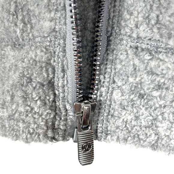 Lululemon So Sherpa wool blend full zip hooded jacket size 8 - Picture 6 of 9